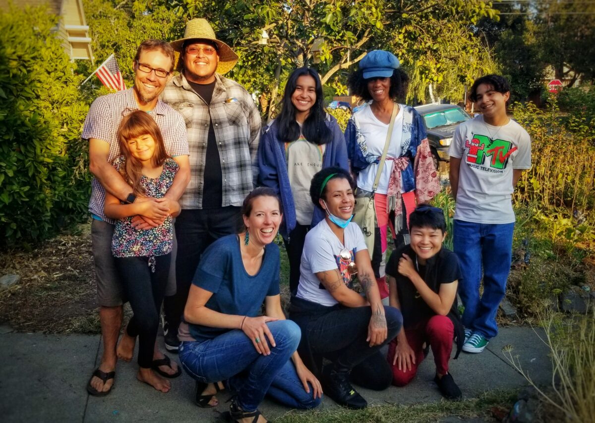 group picture of diverse people on the petaluma equitable climate action committee