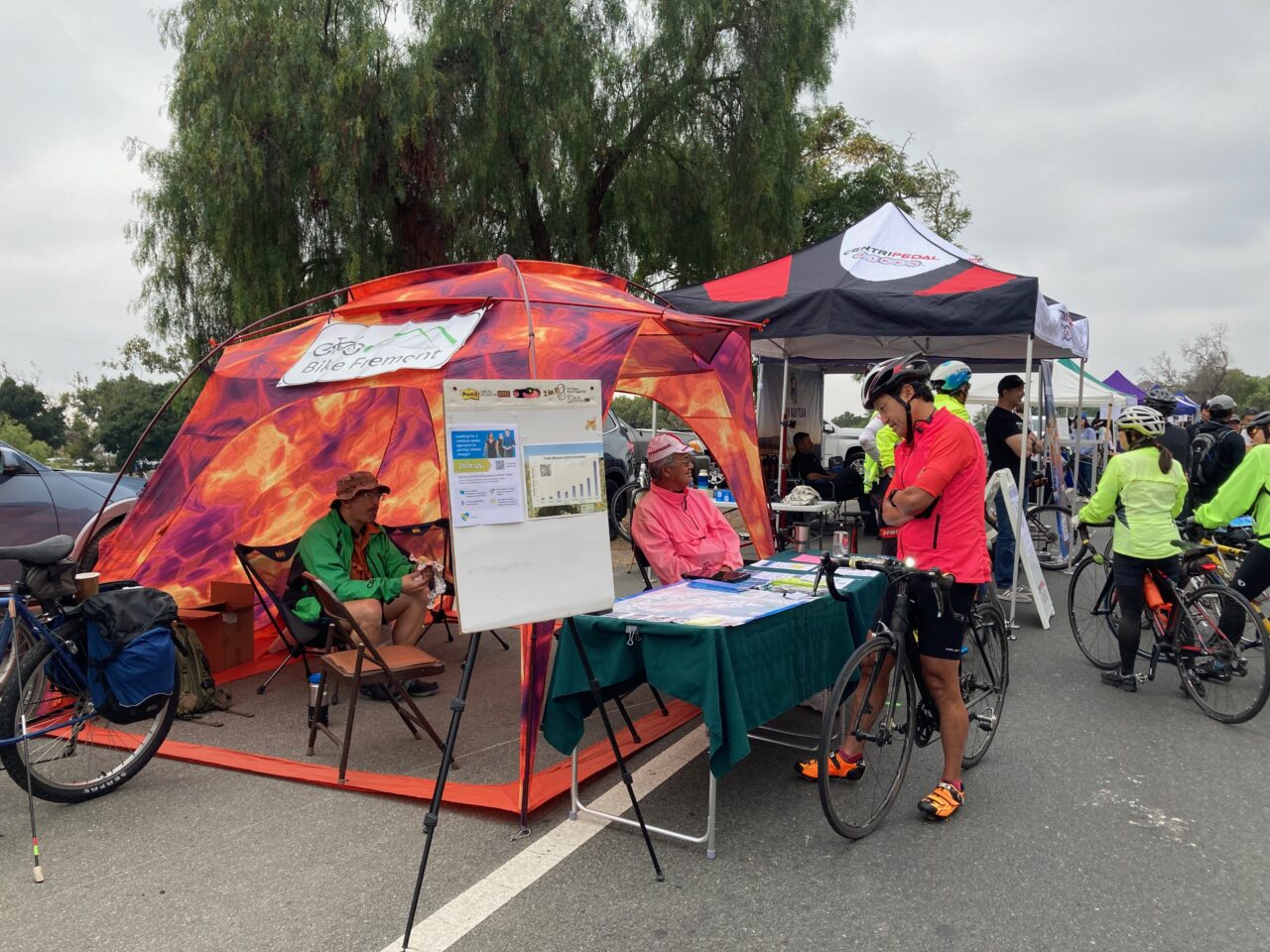 The Bike Fremont booth at Niles Canyon Stroll & Roll in 2023. Photo: Bike Fremont.