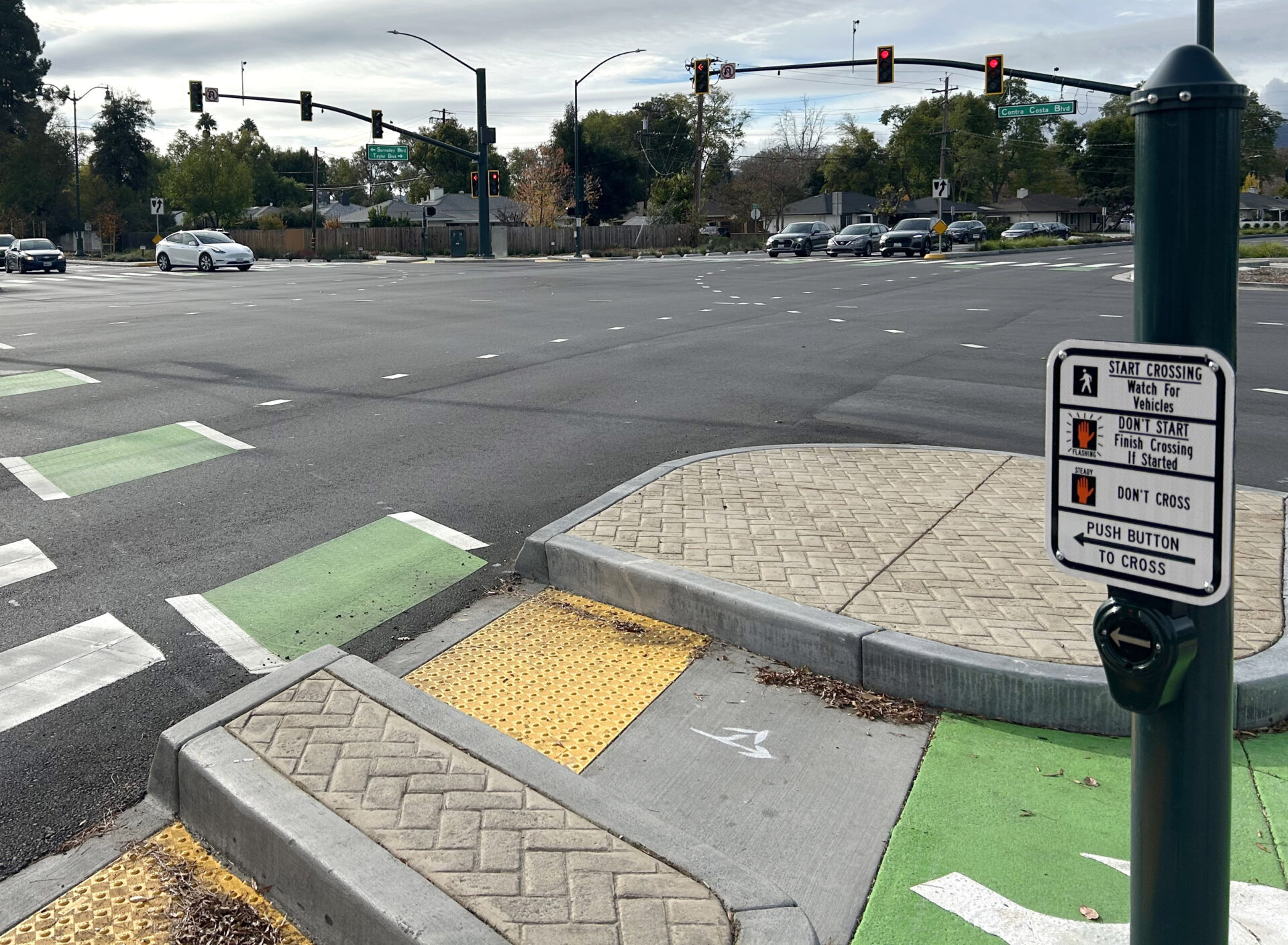 New audible push button system and ADA compliant ramps.