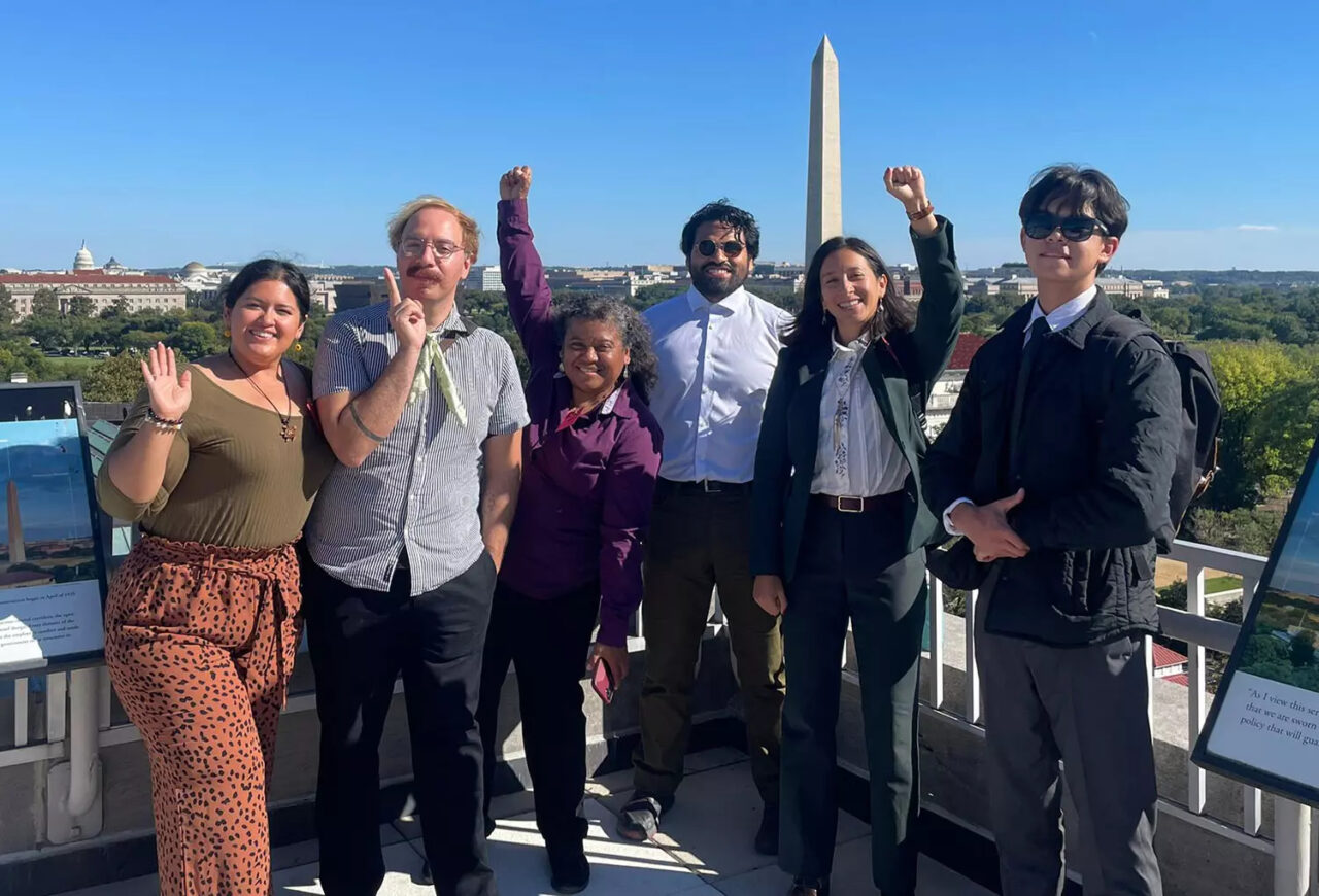 Six GreenLatinos members in Washington, D.C.