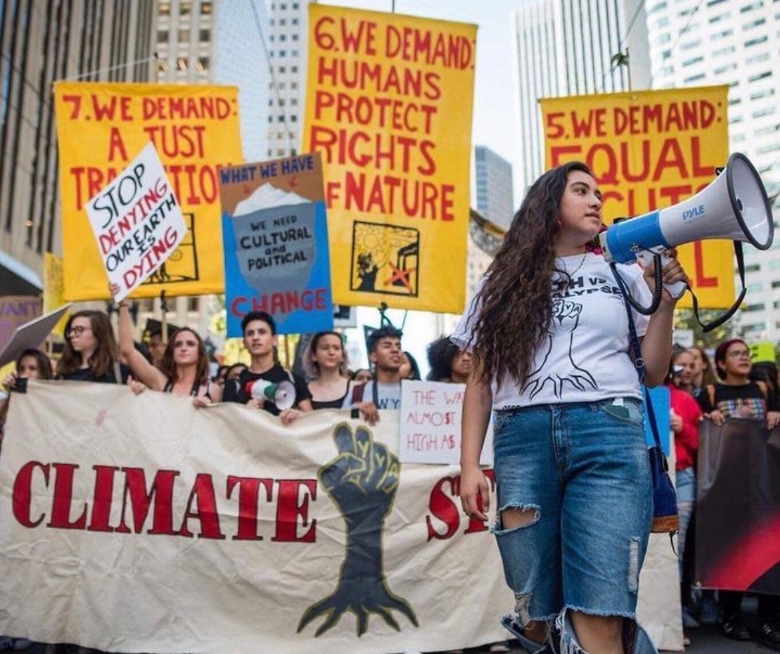 climate protestors.