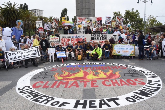 Climate change protest.